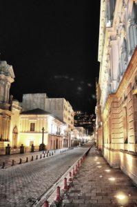 Street of Seven Churches in Quito Ecuador