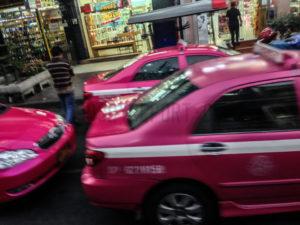 Bangkok Thailand's purple cabs