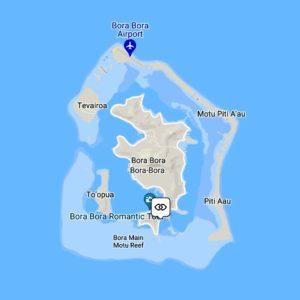 Bora Bora map