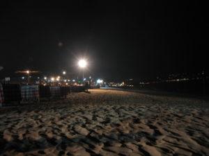 beach at night