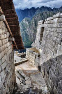Stonework inside Machu Picchu