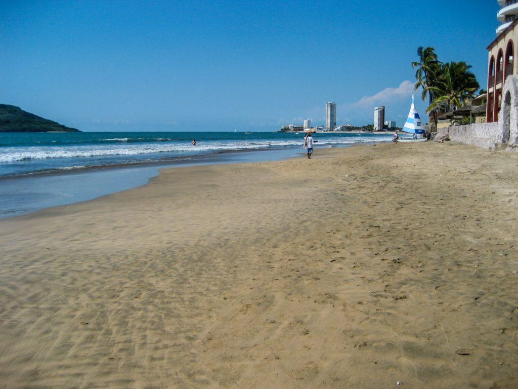 Beach along Mazatlán Mexico