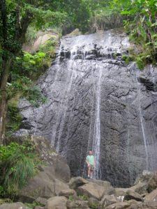 A waterfall outside San Juan Puerto Rico