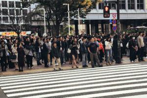 shibuya crossing in tokyo japan