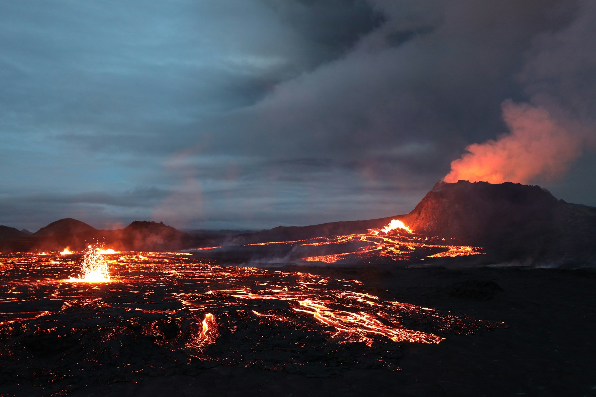 Visit Iceland before its 32 active volcanoes turn the country into “Magmaland.”